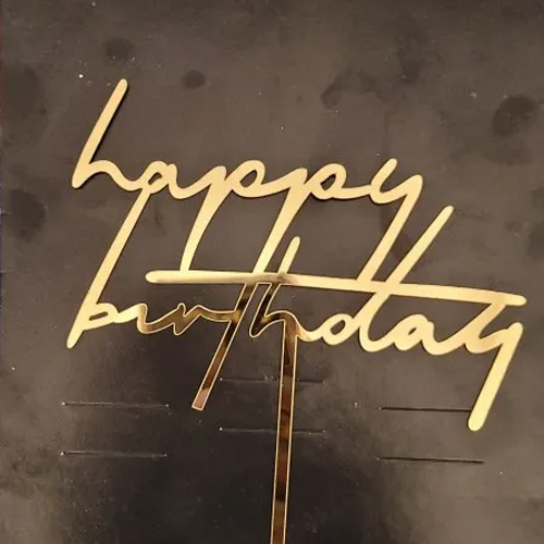 Acyclic  Cake Topper