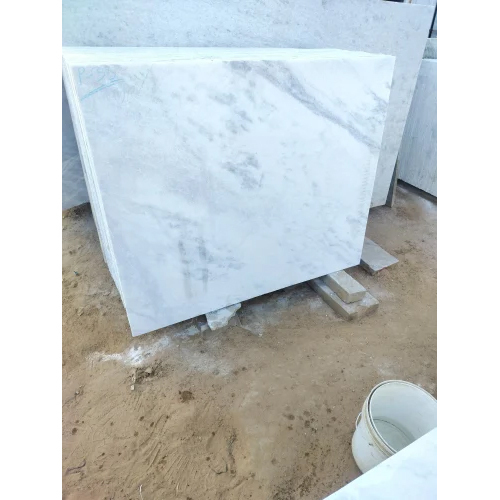 Agaria White Marble Stone Slab - Size: As Per Required