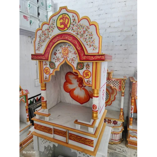 Taj Shape Coloured Marble Temple