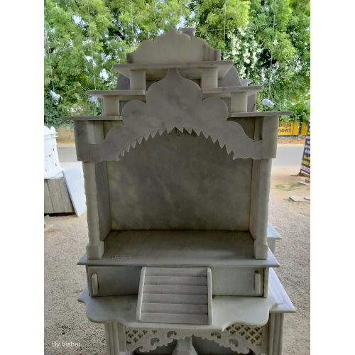 Antique Marble Temple With Stairs - Color: White