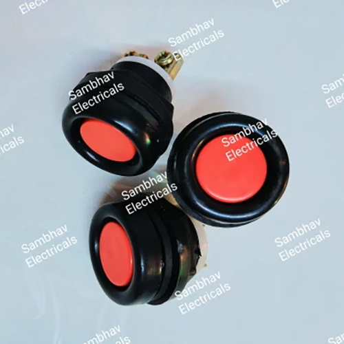 Oil Push Button For VRD - Durable Plastic, Available in Various Sizes, Black and Red Colors | Max Voltage 220-240V, Max Current 16A, Easy Installation