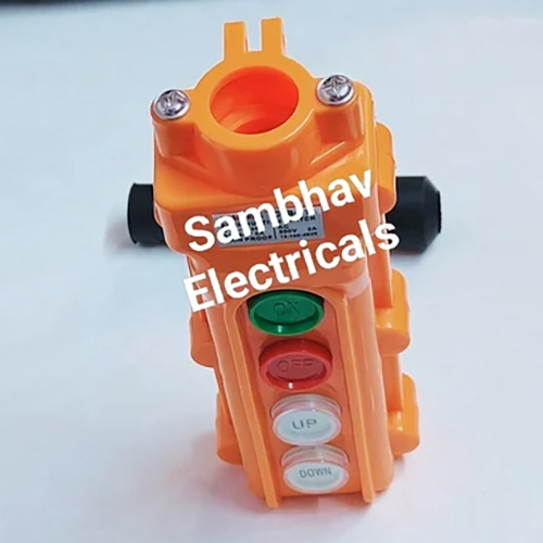 Pendant Cob 61A Crane Push Button Switch Station - Color: Orange