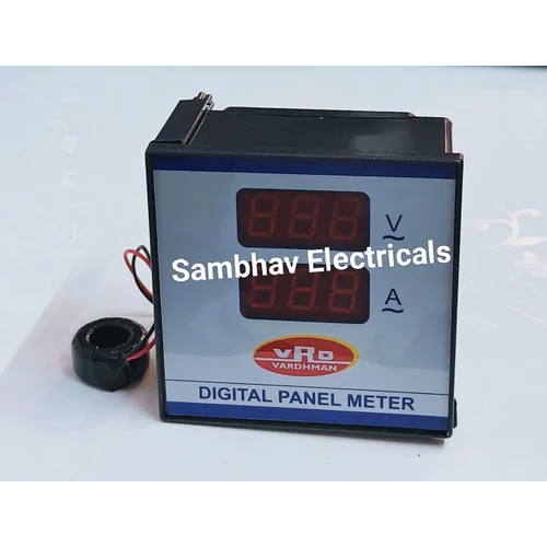 96Mm Double Display Digital Panel Meter - Color: Silver