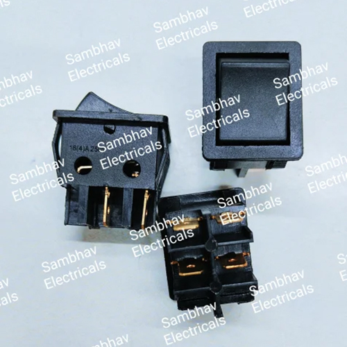 VRD Rocker Switch Black 4 Pin