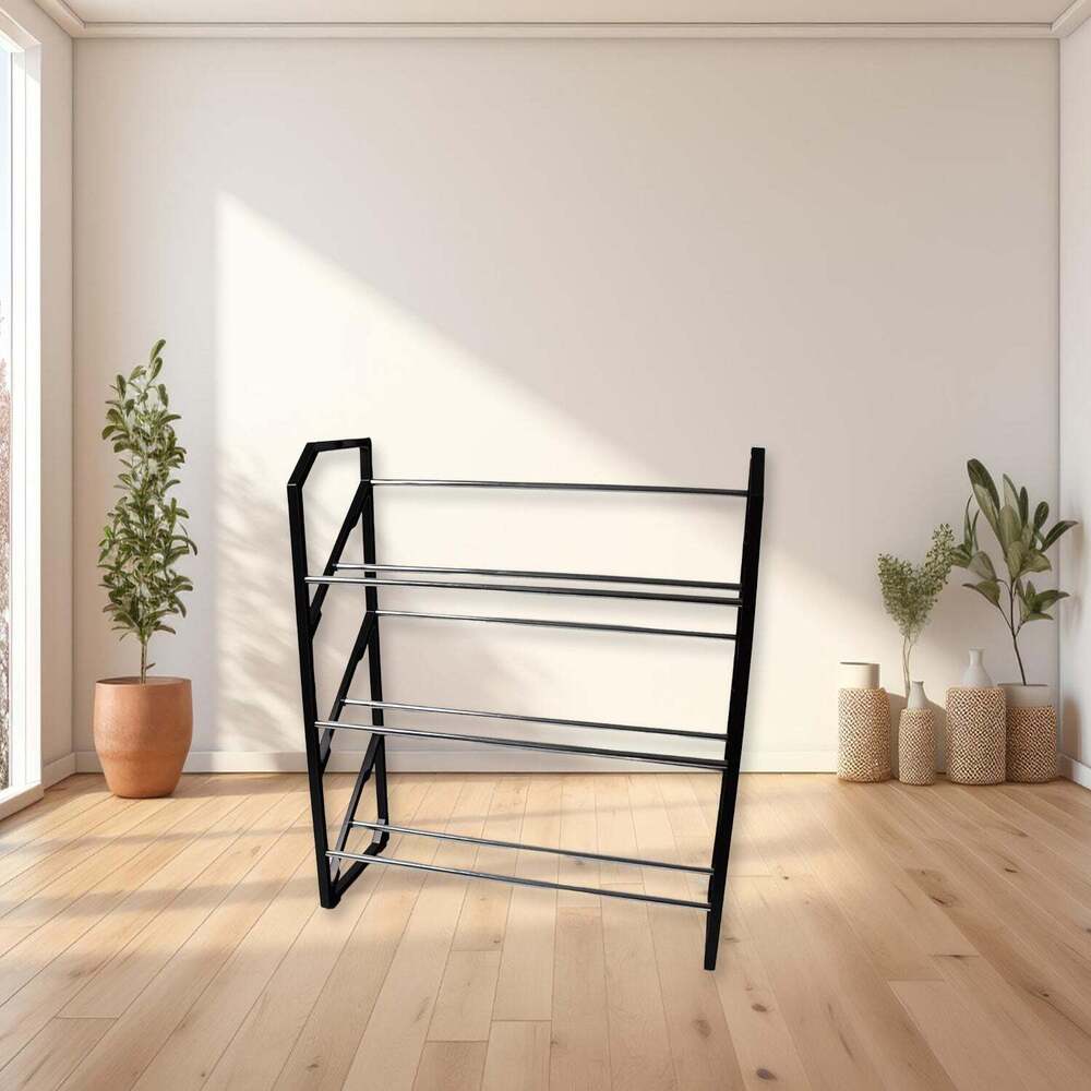 3 Layer Spacea  saving Shoes Show Rack Folding Shoe Racks