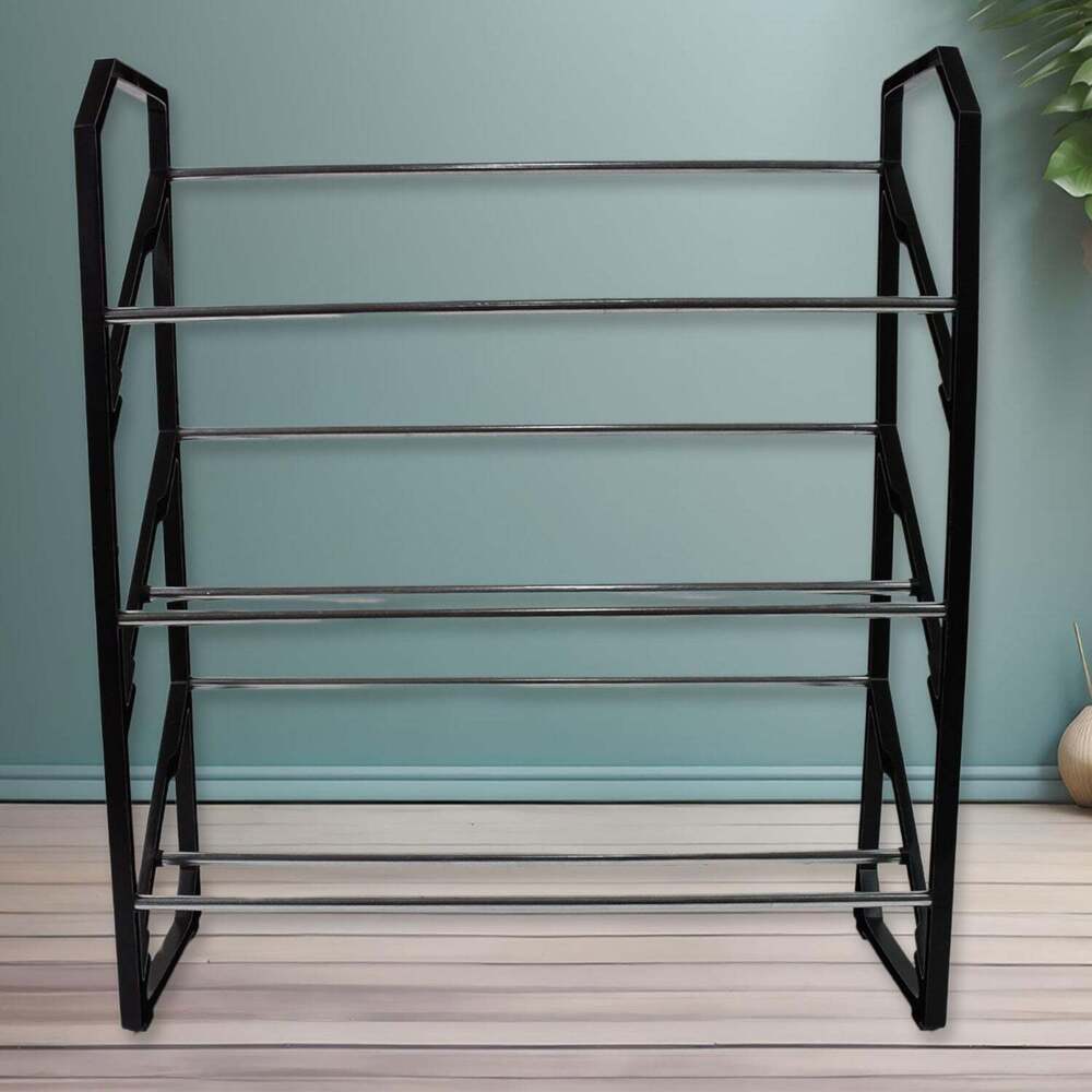 3 Layer Spacea  saving Shoes Show Rack Folding Shoe Racks