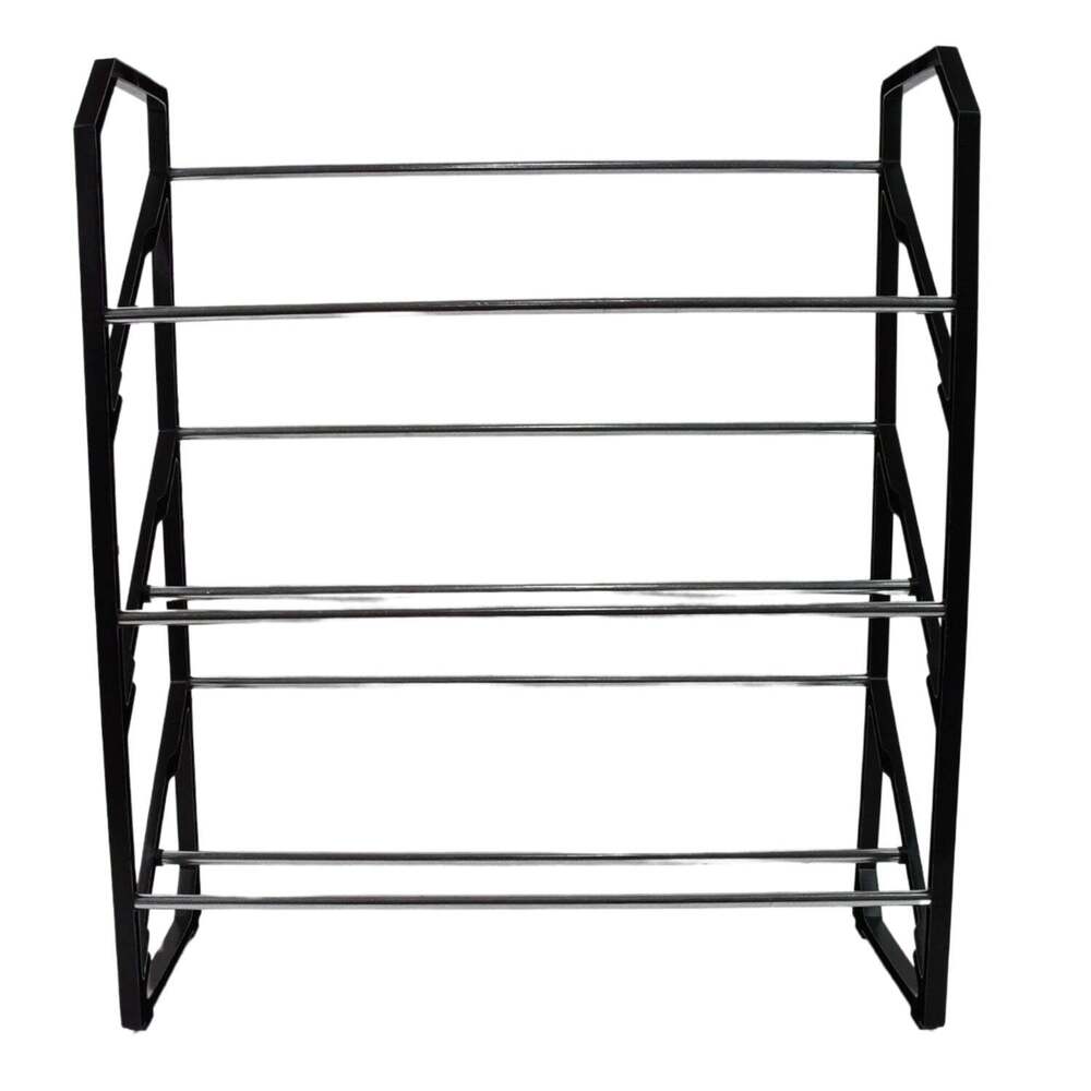 3 Layer Spacea  saving Shoes Show Rack Folding Shoe Racks