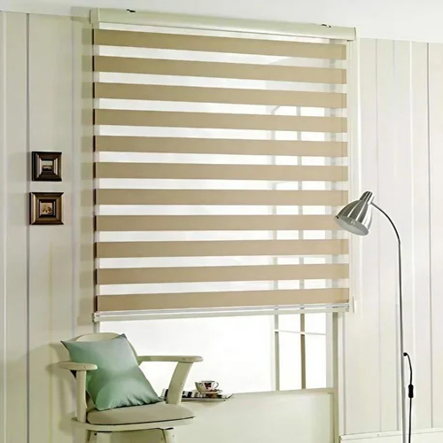 Vista Window Blinds - PVC and Other Material, Vertical Pattern, Plain Brown Color | Easy Installation, Precise Light Control for Home or Office
