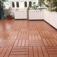Wooden Deck Flooring - High-quality Wood, Customized Size, Matte Finish , Color-coated Surface Treatment For Enhanced Durability