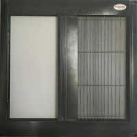 Collapsible Sliding Mosquito Net - Polyester Material, Full-size Rectangle Design, White Color | 10mm Mesh Size, Easy To Open And Store