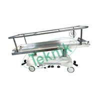 MORTUARY TROLLEY WITH ELECTRIC LIFTING
