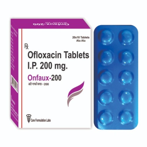 Ofloxacin IP 200 mg. tab ( Blue )