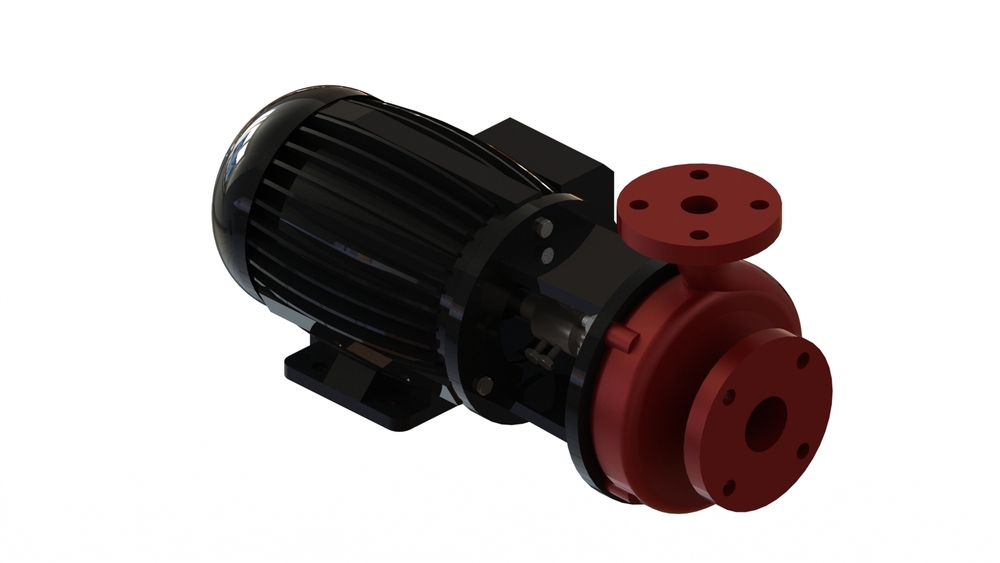 Industrial Monoblock Metallic Backpullout Pumps - Flow Rate: Upto 150 Ma /Hr