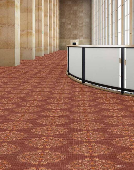 Nylon Loop Pile Wall To Wall Carpet - Pattern: Printed