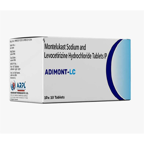 Adimont-Lc Montelukast Sodium Levocetrizine Hydrochloride Tablets - Drug Type: General Medicines