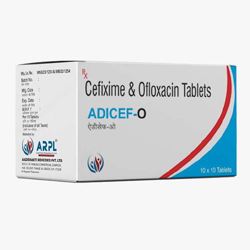 Adicef-O Cefixime And Ofloxacin Tablets - Dosage Form: Solid