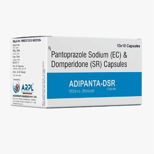 Adipanta-Dsr Pantoprazole Sodium Ec And Domperidone Sr Capsules - Dosage Form: Solid