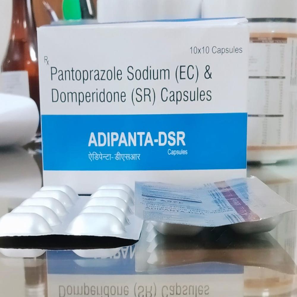 Adipanta-Dsr Pantoprazole Sodium Ec And Domperidone Sr Capsules - Dosage Form: Solid