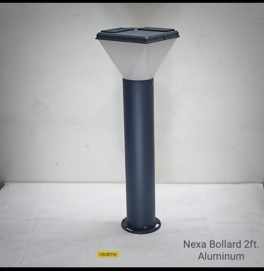 Led Bollard Light - Durable Aluminum, 24-inch Height, Sleek Matte Black Finish | Energy Efficient, Weather Resistant Design