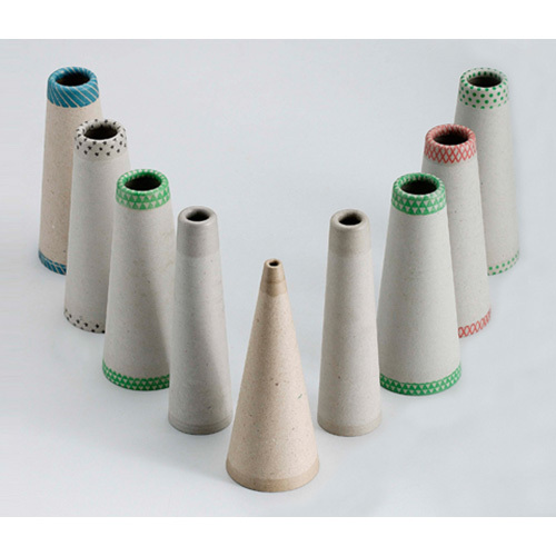 Textile Paper Cones - Color: White