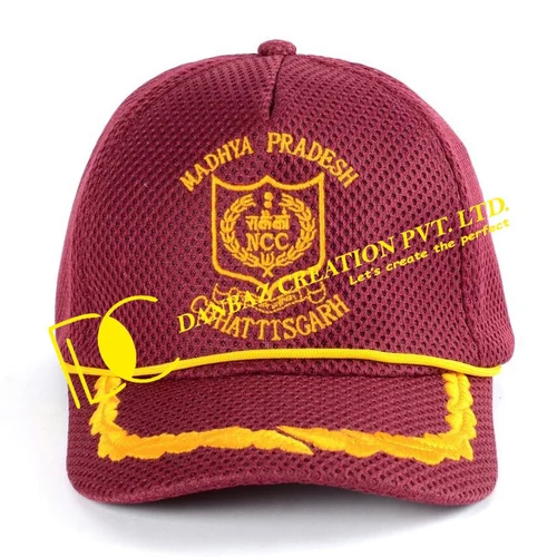 Maroon Cotton Cap - Color: Red