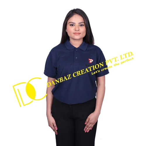 Booster Female With Logo Navy Blue T-Shirt - Age Group: Adult