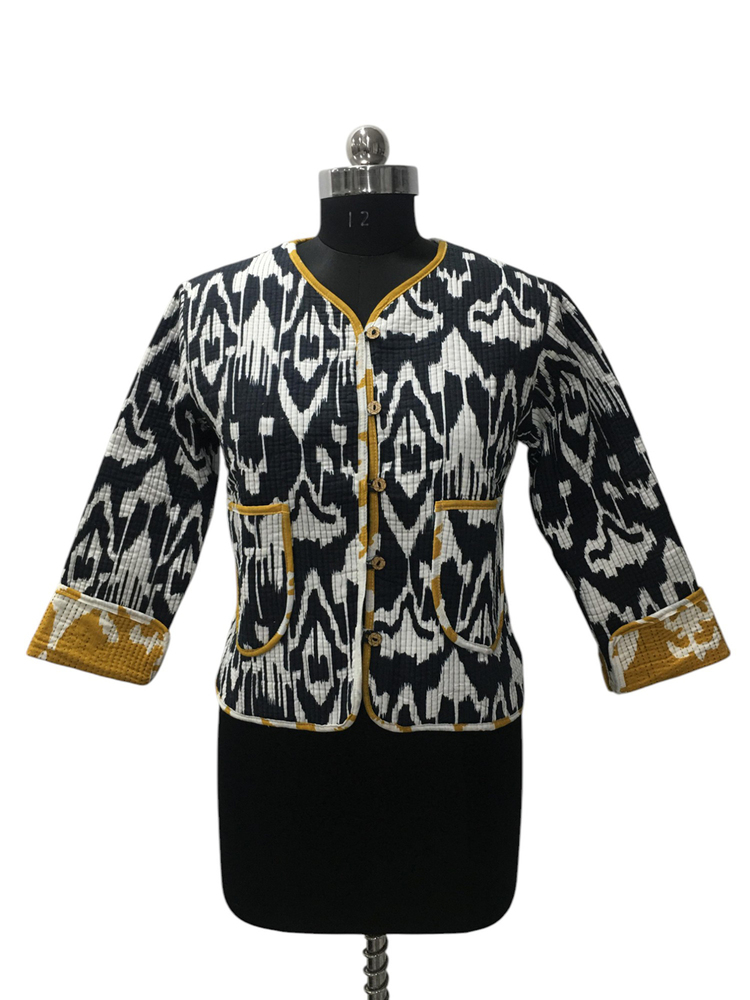 New Allover Printed Crop Jackets - Age Group: Adults