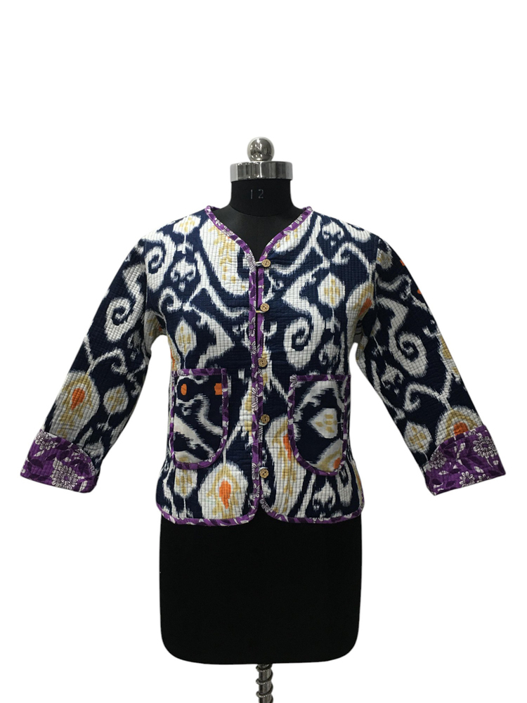 New Allover Printed Crop Jackets - Age Group: Adults