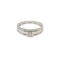 Silver 92.5 Ring Gents - Elegant Casting Design, Available In Multiple Sizes For Versatile Styling And Distinguished Daily Wear