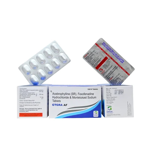 Acebrophyline And Montelukast Sodium Tablets - Drug Type: General Medicines