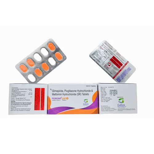 Glimepiride Proglitazone Hydrochloride Tablets - Dosage Form: Solid