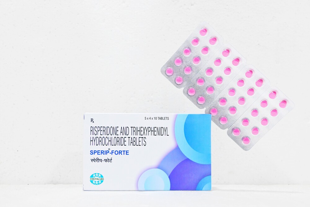 RISPERIDONE-4 MG & TRIHEXYPHENIDYL-2 MG.