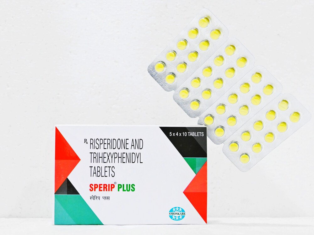 RISPERIDONE-3 MG & TRIHEXYPHENIDYL-2 MG.