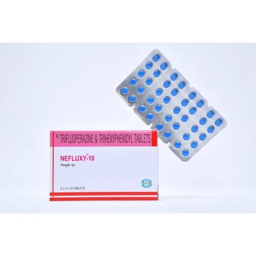 10 Mg Trifluoperazine And Trihexyphenidyl Tablets - Color: White