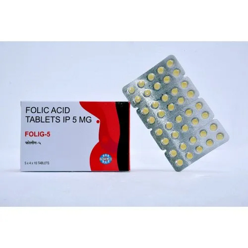 5Mg Folic Acid Tablets Ip - Dosage Form: Solid