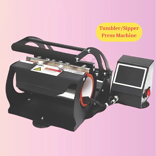 Tumbler Sipper Press Machine - Color: Black