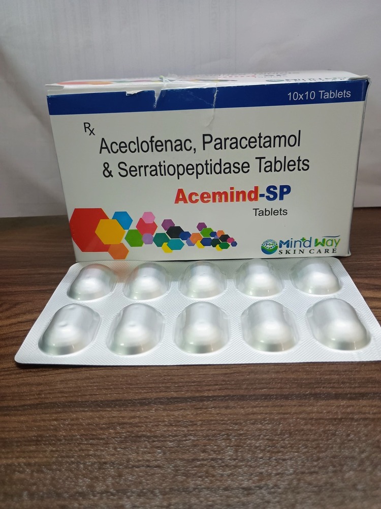 (ACECLOFENAC+SERRATIOPEPTIDASE+PARACETAMOL) ALU/ALU