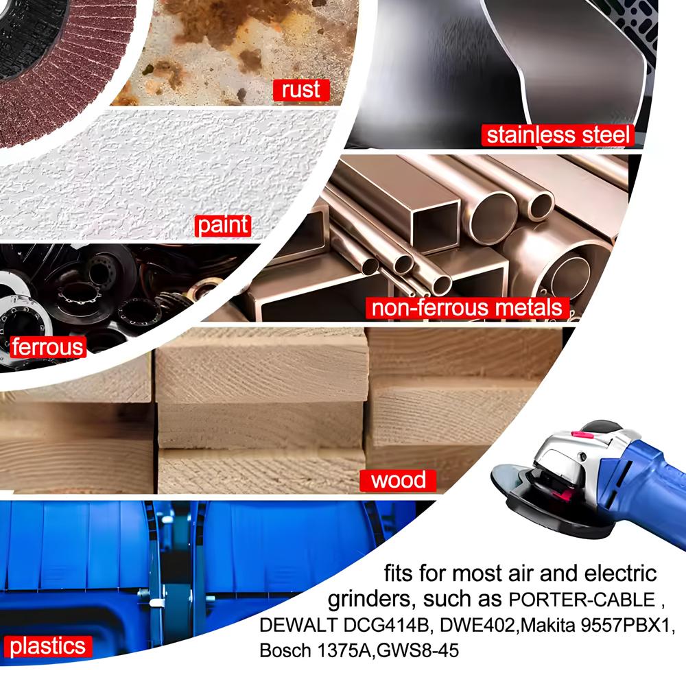 Abrasive Flap Disc - Color: Brown