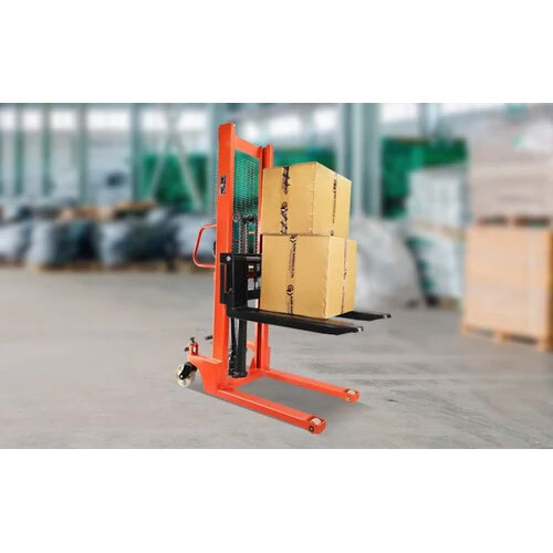 Hydraulic Hand Stacker - Color: Orange