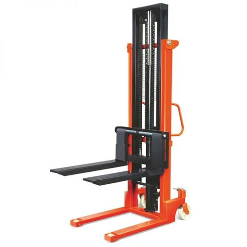 Hydraulic Hand Stacker - Color: Orange