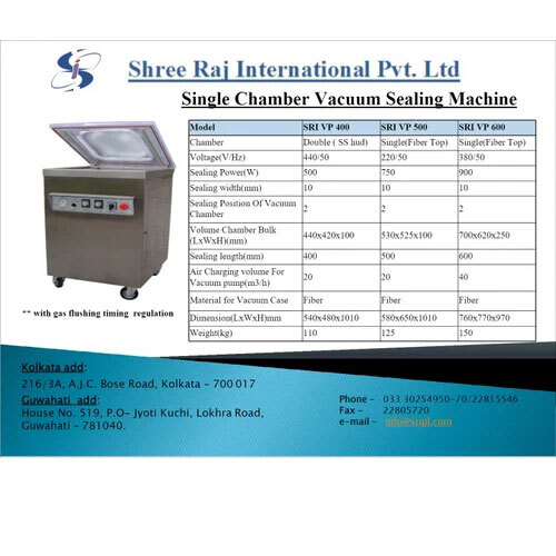 Single Chamber Vacuum Packager