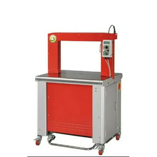 Semi-automatic Strapping Machine - Mild Steel, 24 Straps/min Speed, Red Color | 10 Spm Capacity, 1 Year Warranty, Electric Driven