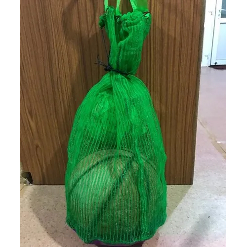 Knitted Ball Carry Bag - Color: Green