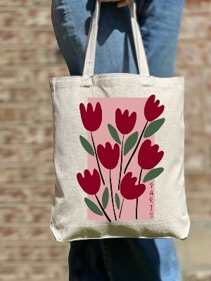 Cloth Shopping Bag - Color: Red