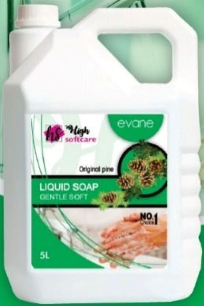 Evane Hand Wash - Can, 5l, Original Color | Moisturising Formula, Kills 99.9% Bacteria, Unperfumed, Food Handling Safe, Varied Scents