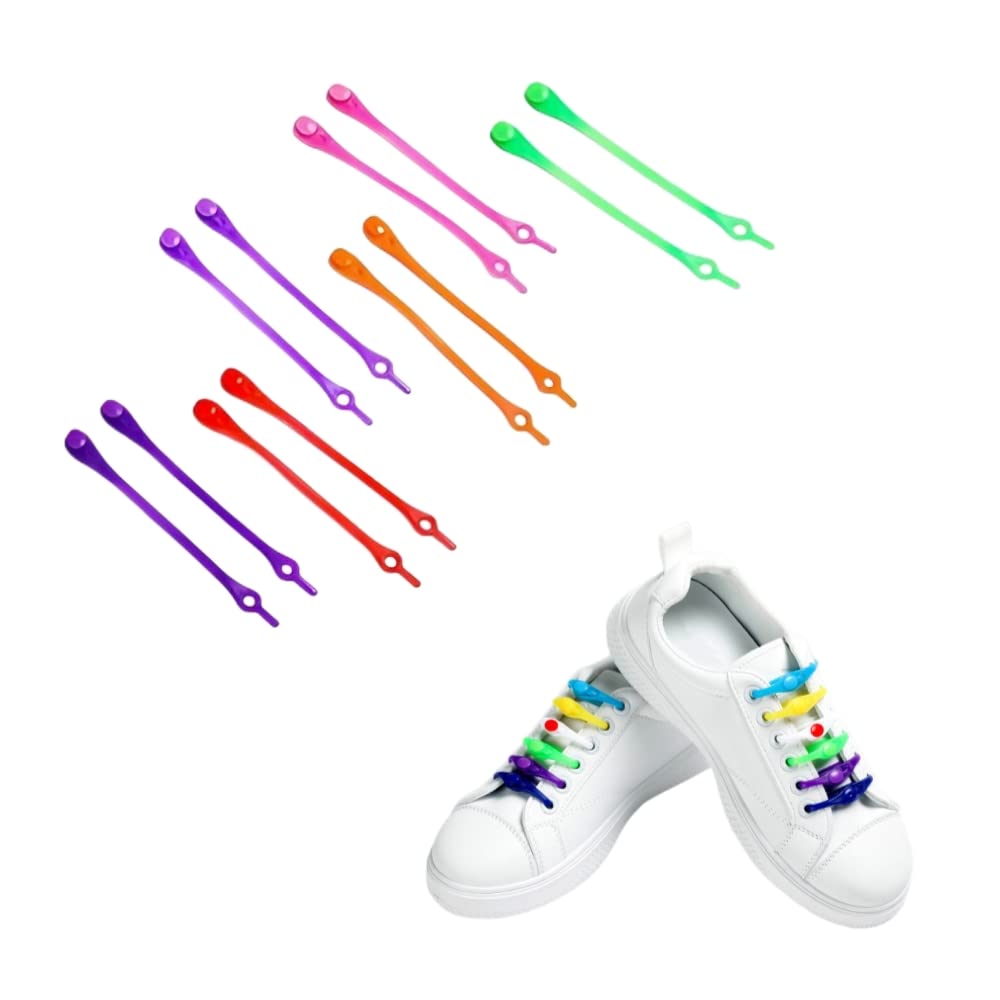 12PCS Shoe Laces for Adults Kids Elastic Laces for Shoes