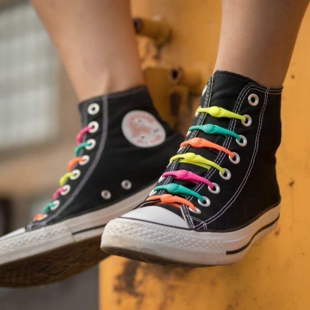 12PCS Shoe Laces for Adults Kids Elastic Laces for Shoes
