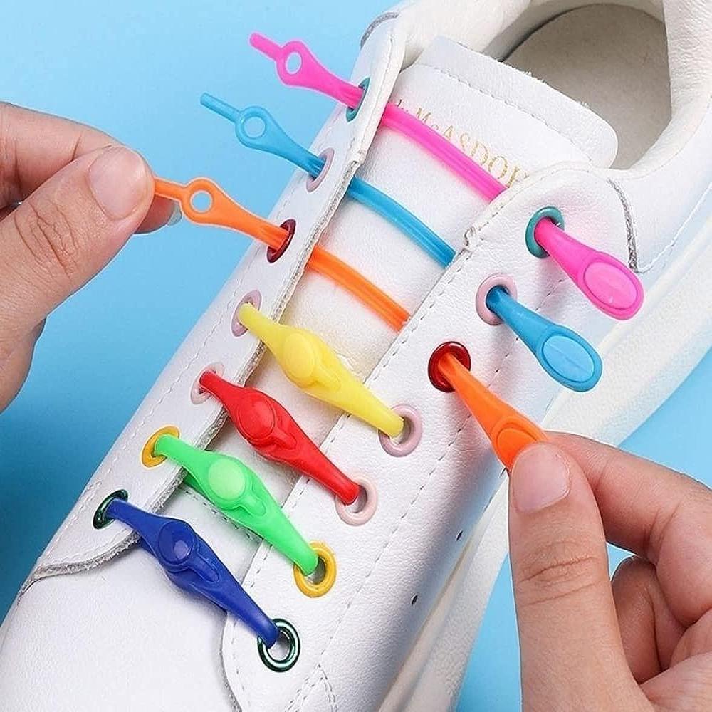 12PCS Shoe Laces for Adults Kids Elastic Laces for Shoes