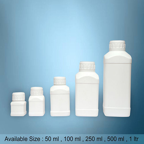 HDPE Square Regular Plastic Bottles