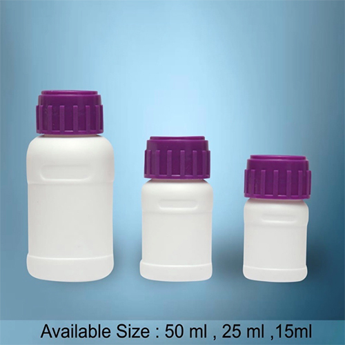 HDPE 50-25-15 ml Alwin Plastic Bottles